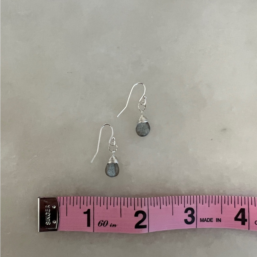 NWOT Sundance Sterling Silver Labadorite Earrings - Picture 4 of 5